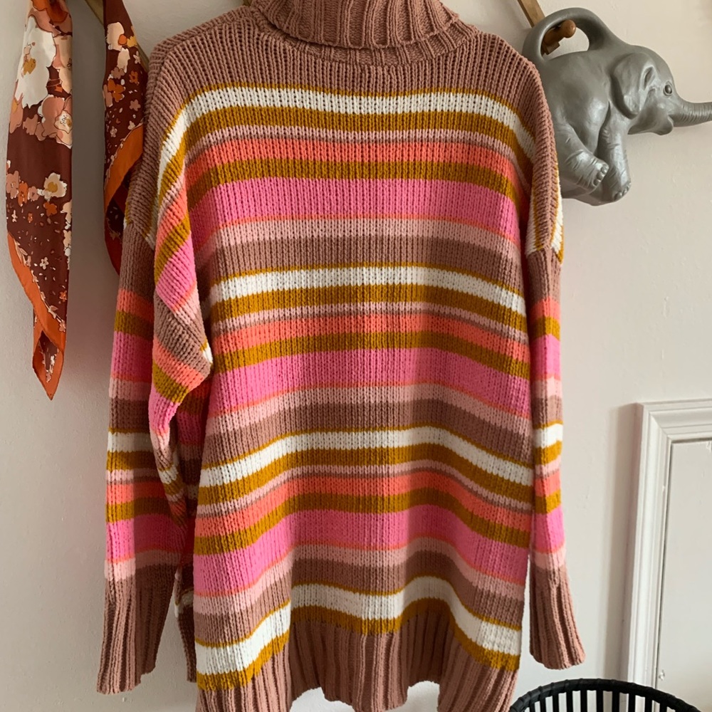 Aerie Chenille Turtleneck Sunset Sweater - Picture 6 of 6